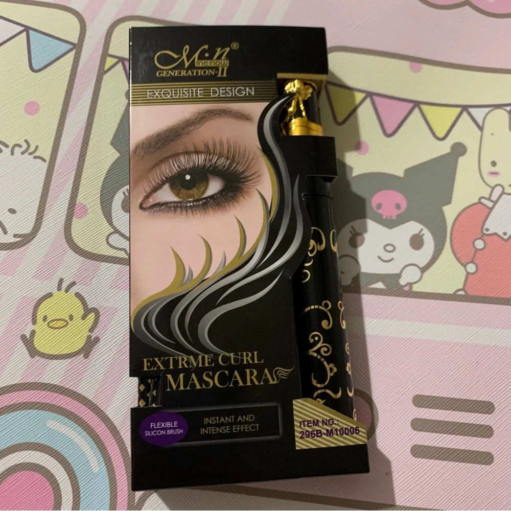MENOW Black Mascara with 2 Pencil Eyeliners in Black and Brown - NIB